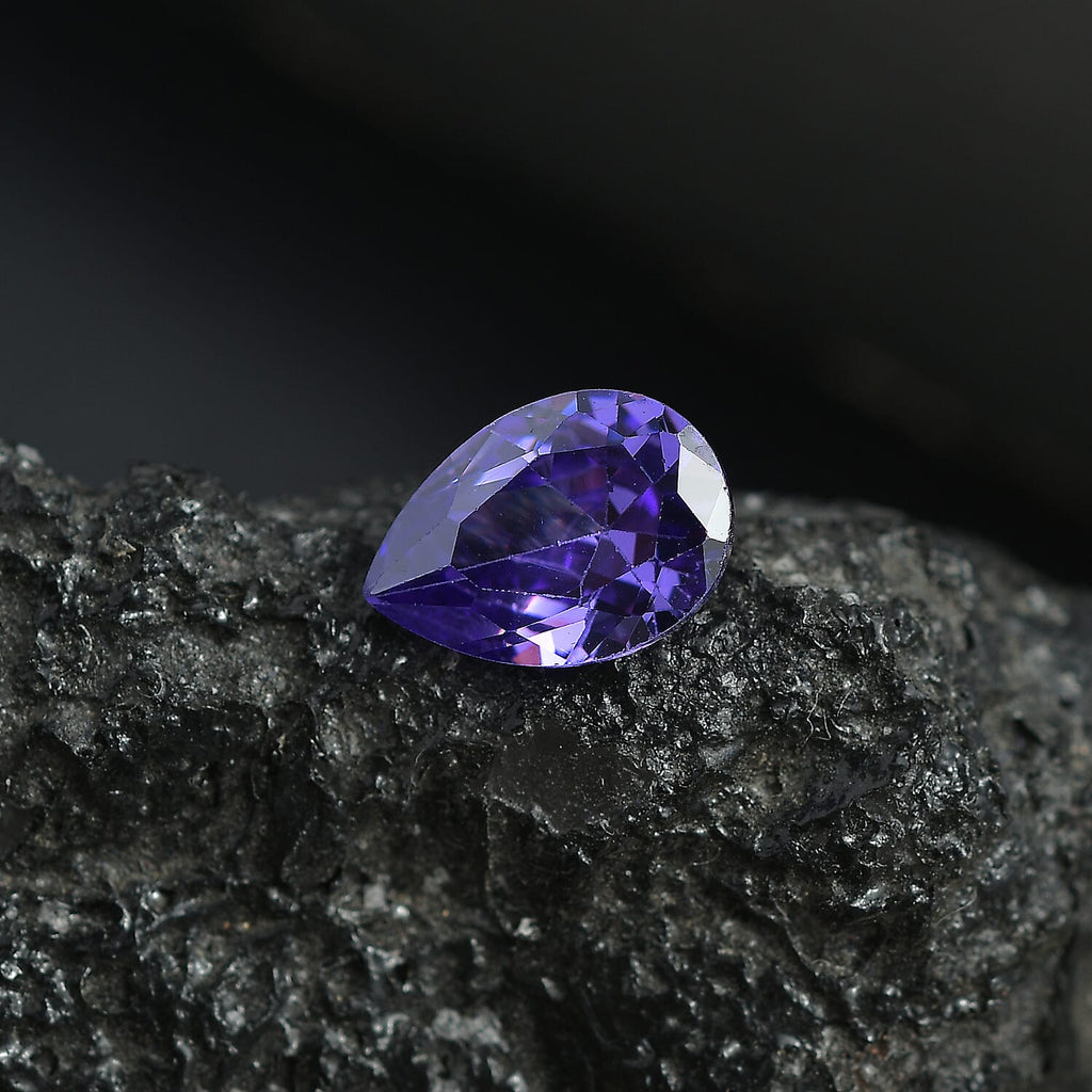 Blue Cubic Zirconia Pear Shape Gemstone 2.88 Ct.