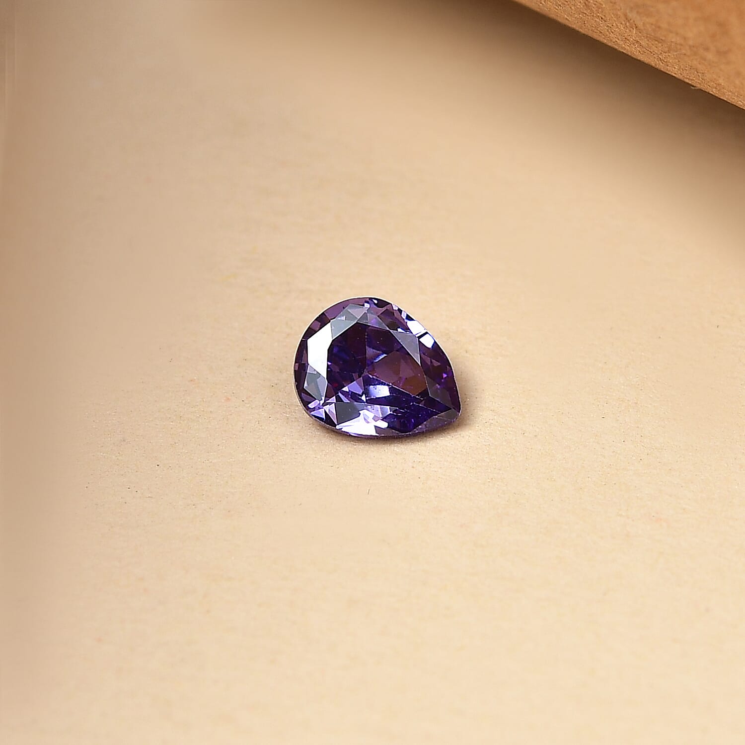 Blue Cubic Zirconia Pear 5X4 mm Gemstone, 0.48 Ct 8505910 1