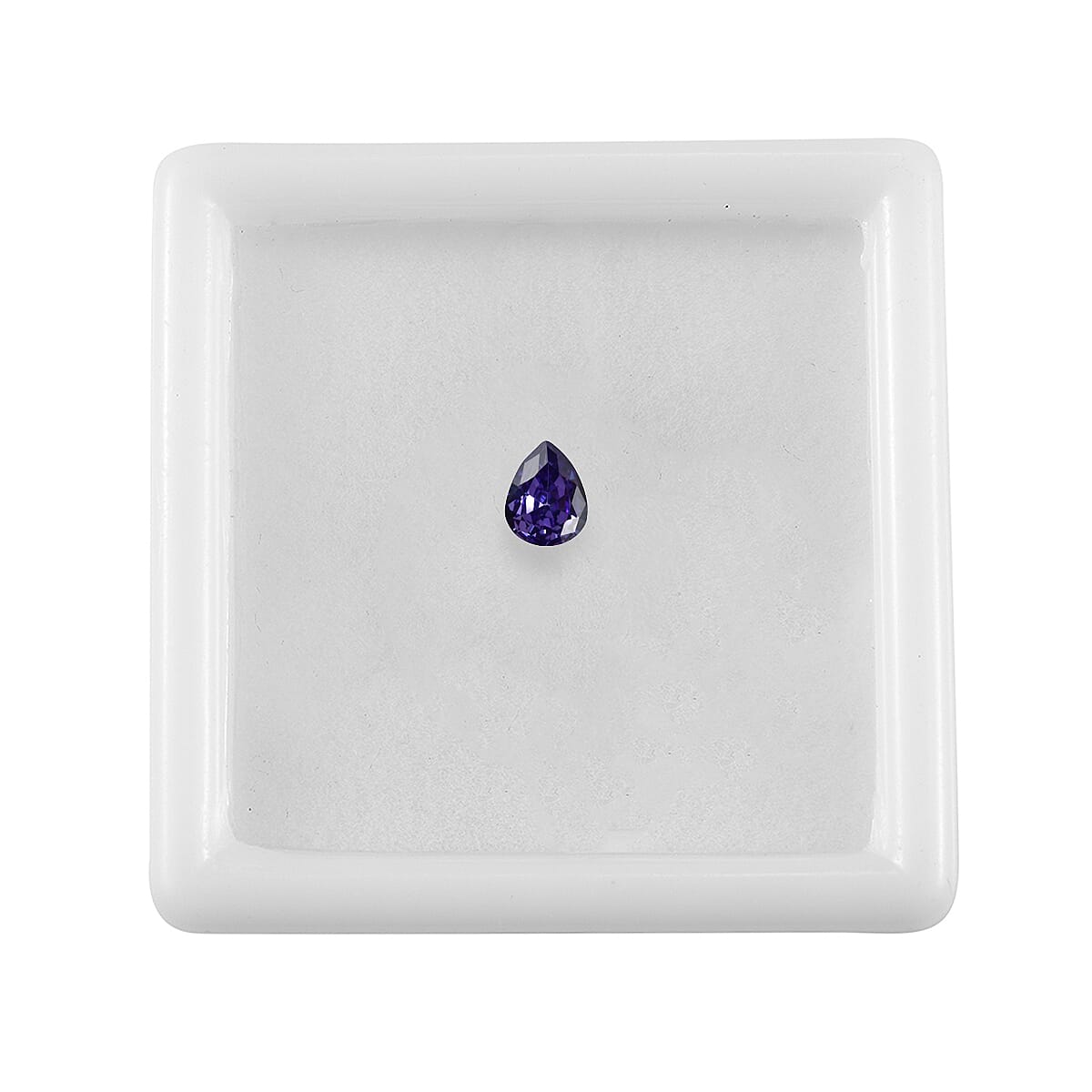 Blue Cubic Zirconia Pear 5X4 mm Gemstone, 0.48 Ct 8505910 3