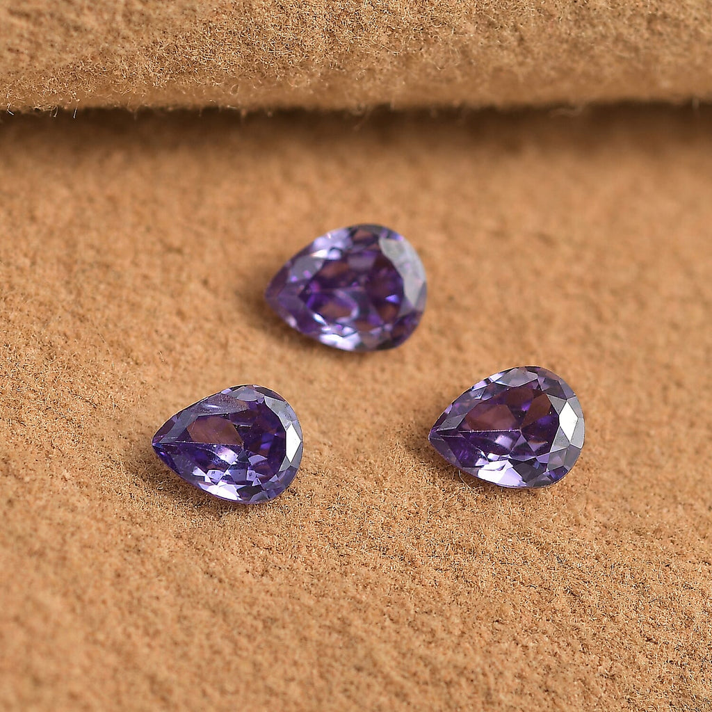 Blue Cubic Zirconia Pear Shape Gemstone 1.41 Ct.