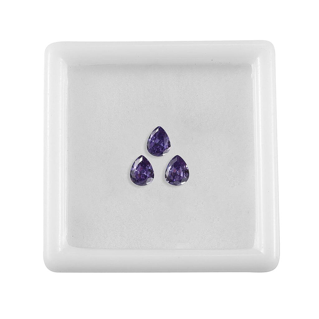 Blue Cubic Zirconia Pear Shape Gemstone 1.41 Ct.