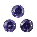 Blue Cubic Zirconia Round Shape Gemstone 1.26 Ct.