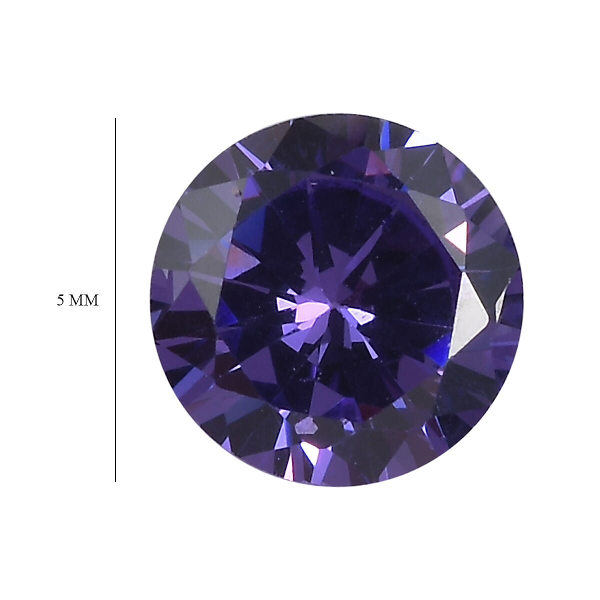 2.35 Ct. Set of 3 Blue Cubic Zirconia Loose Gemstones in Round Shape 8063773 4
