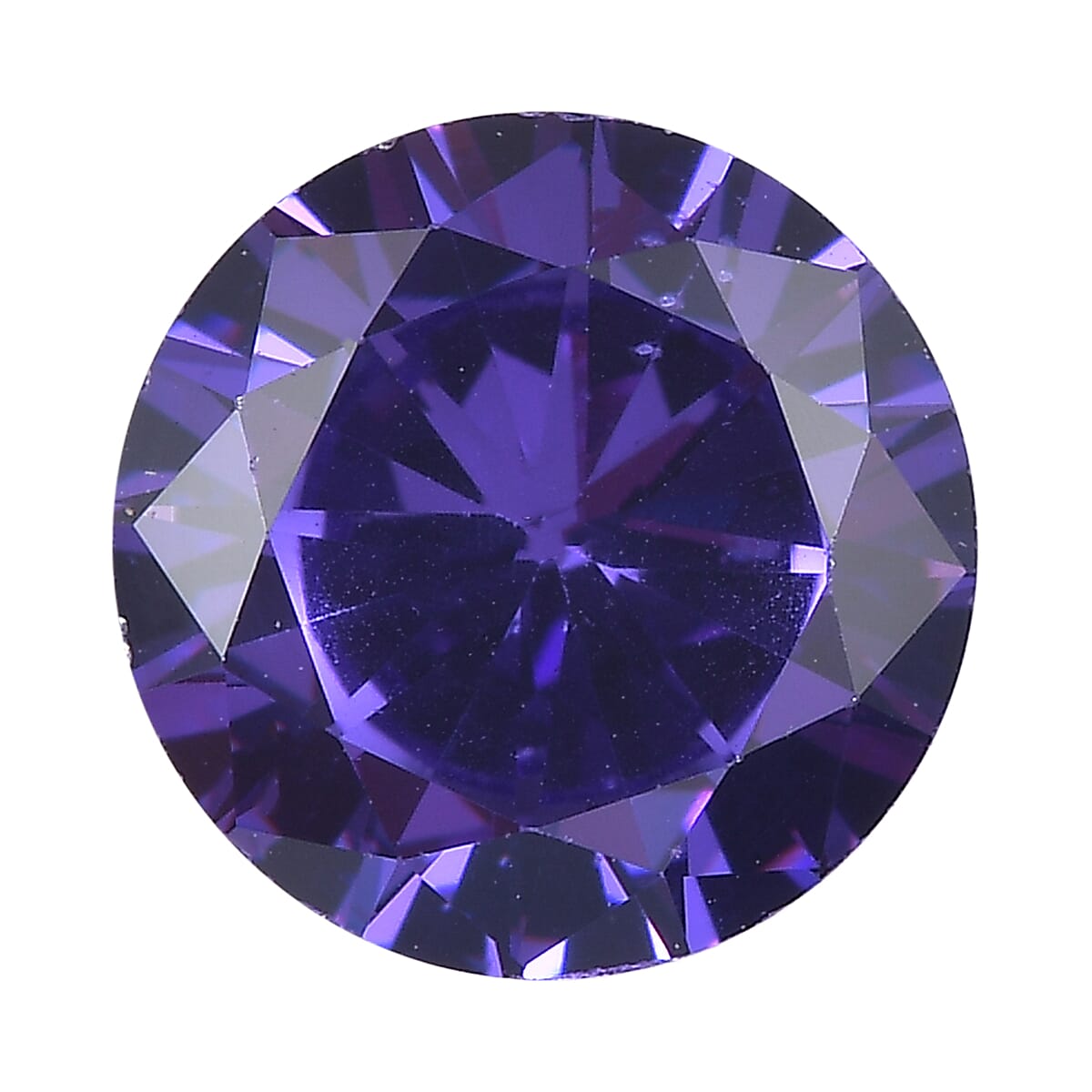 2.02 Ct. Blue Cubic Zirconia Loose Gemstone in Round Shape 8063774 0