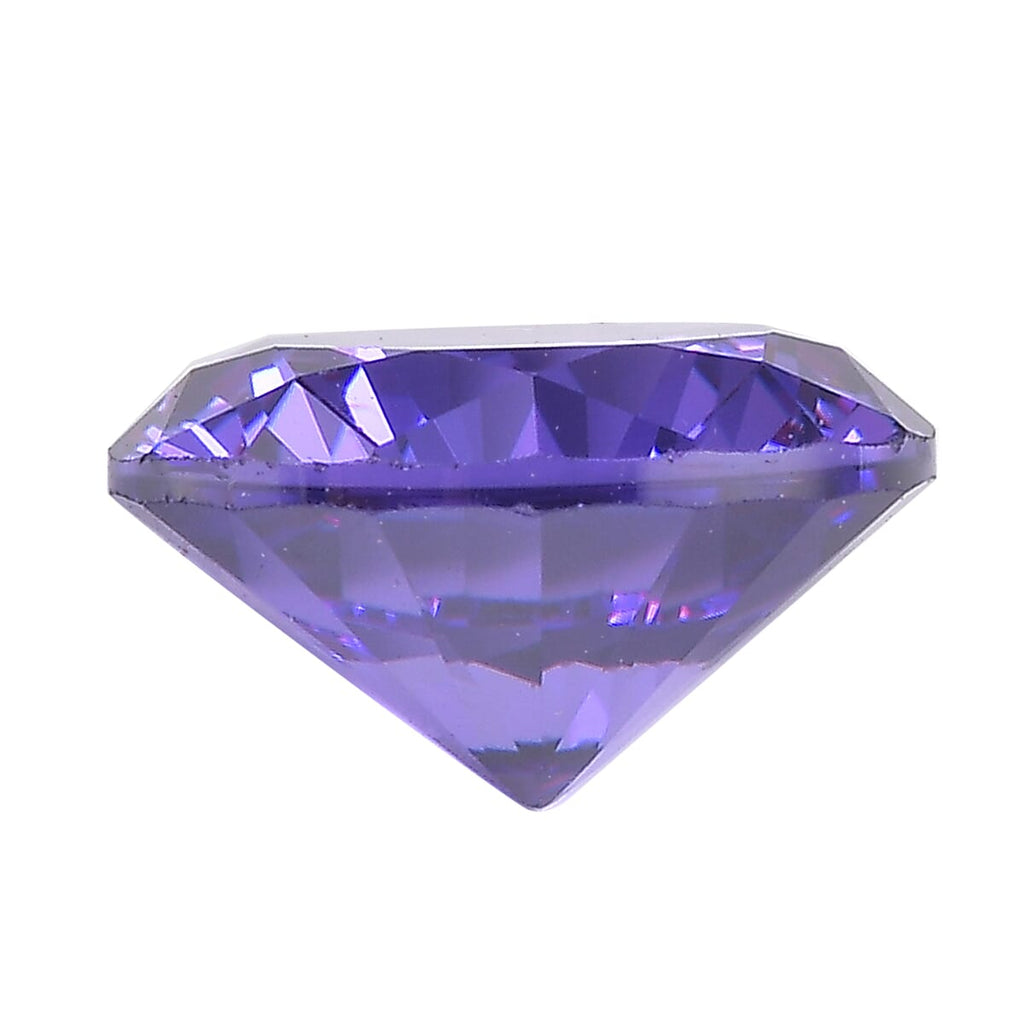 Blue Cubic Zirconia Round Shape Gemstone 2.02 Ct.
