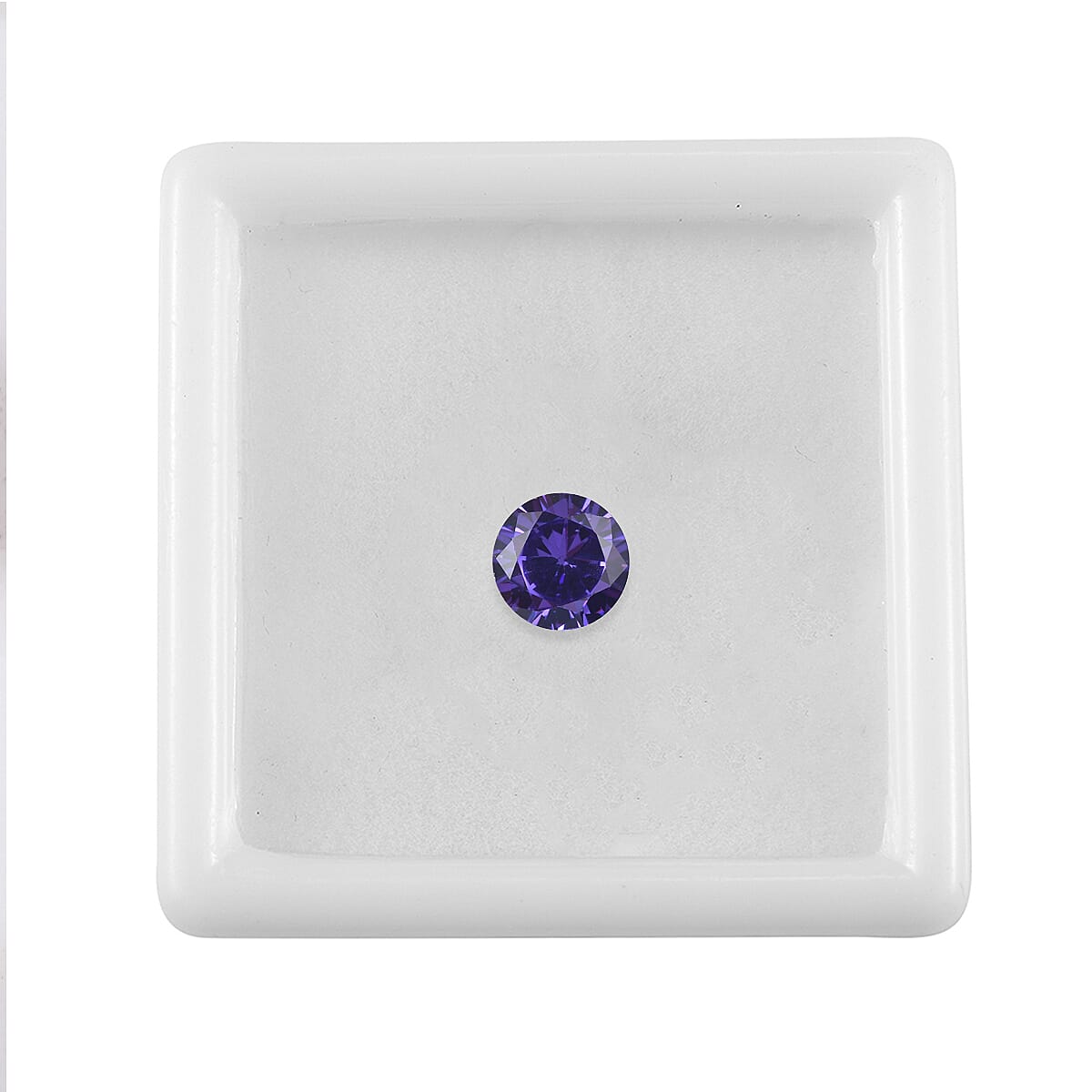 2.02 Ct. Blue Cubic Zirconia Loose Gemstone in Round Shape 8063774 3