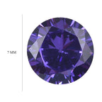 Blue Cubic Zirconia Round Shape Gemstone 2.02 Ct.