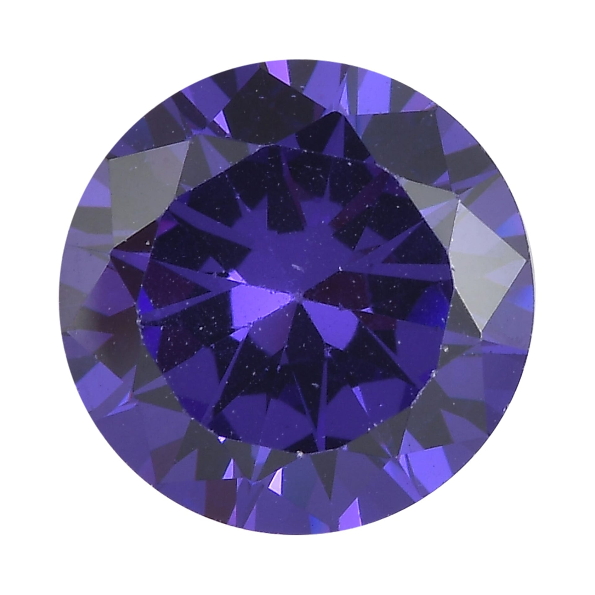 Blue Cubic Zirconia Round 8 mm Gemstone, 3.30 Ct 8499067 0