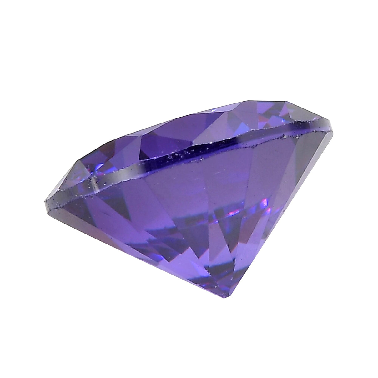Blue Cubic Zirconia Round 8 mm Gemstone, 3.30 Ct 8499067 2