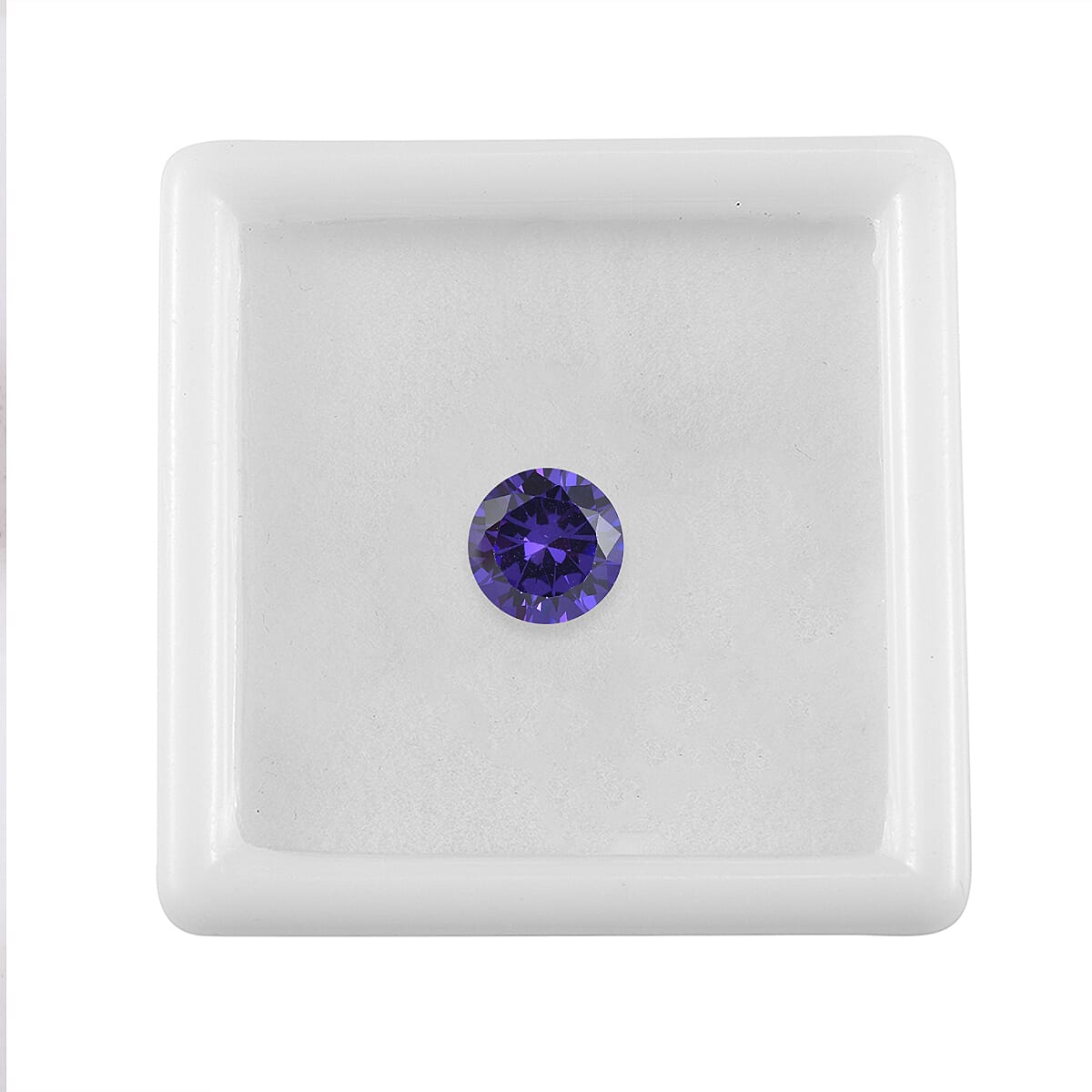 Blue Cubic Zirconia Round 8 mm Gemstone, 3.30 Ct 8499067 3