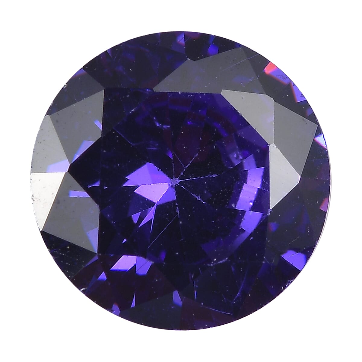 Blue Cubic Zirconia Loose Gemstone in Round Shape 3.1 Ct. 8063775 0