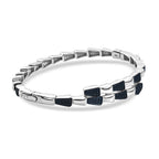 Year Of The Snake - Designer Inspired Serpent Blue Diamond Bangle
