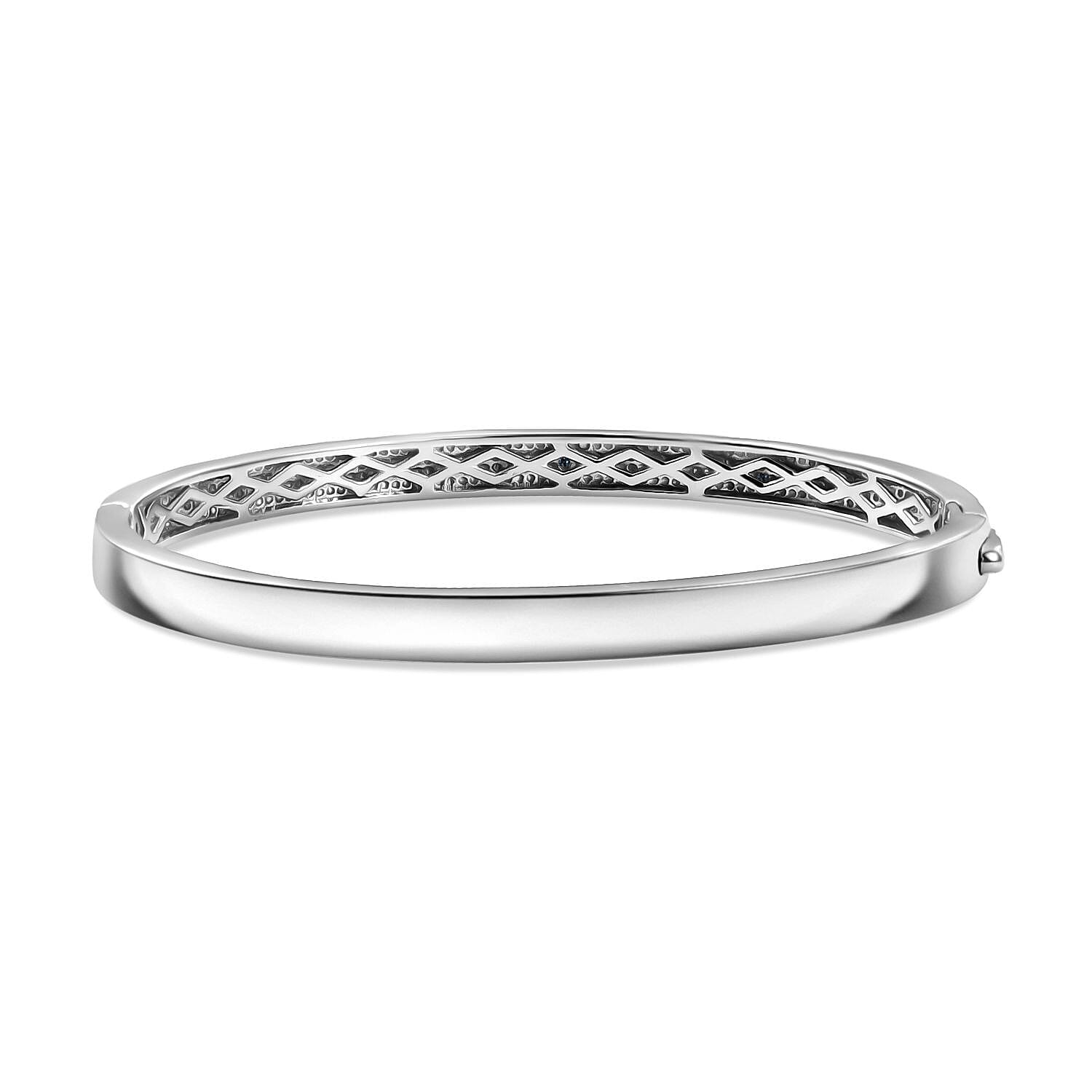 One to Own - Designer Inspired Closeout Deal - Blue Diamond Full Bangle (Size 7.5) 7978920 5