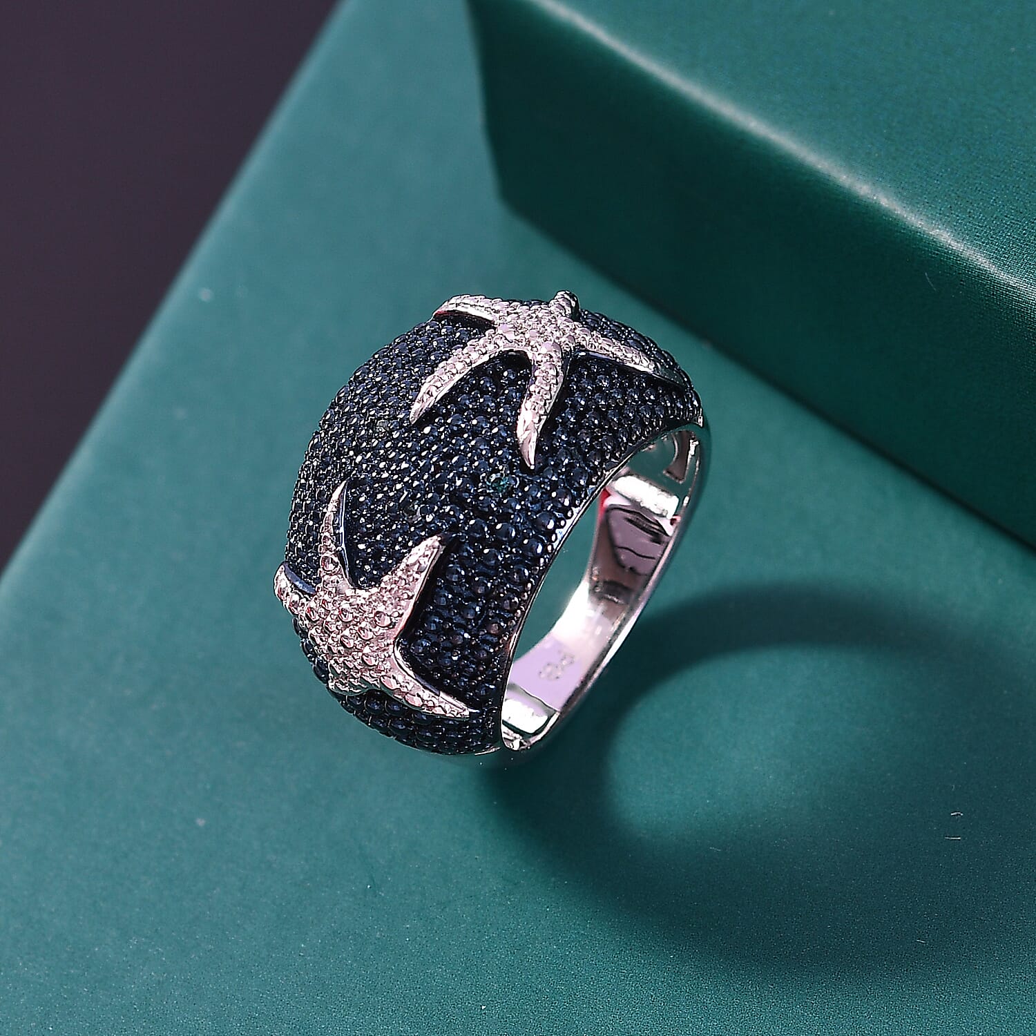 Blue Diamond Star Fish Ring 8057895 2