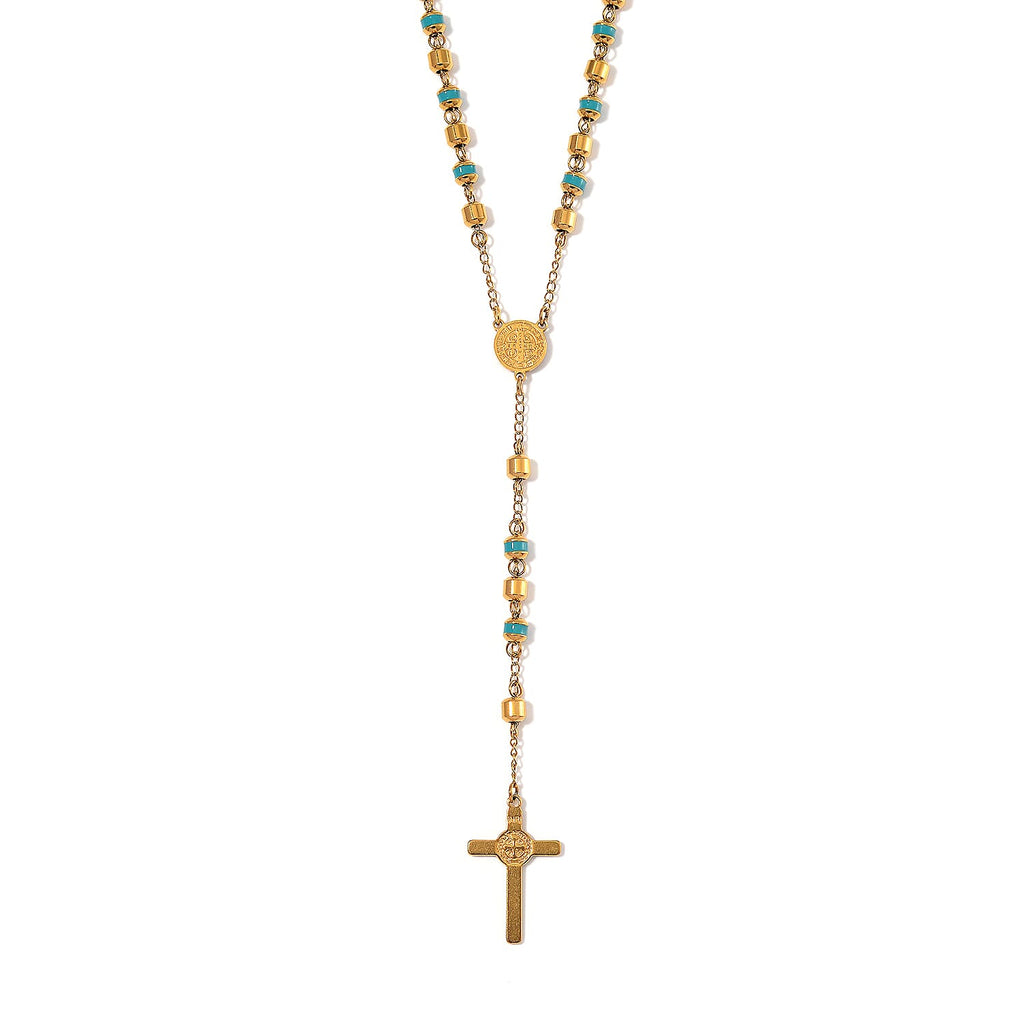 Close Out Deal- Blue Enamel Necklace (Size - 26)