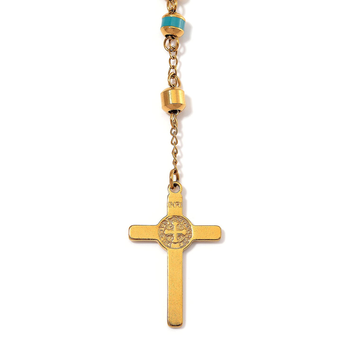 Close Out Deal- Blue Enamel Necklace (Size - 26) in Yellow Tone 7853877 3
