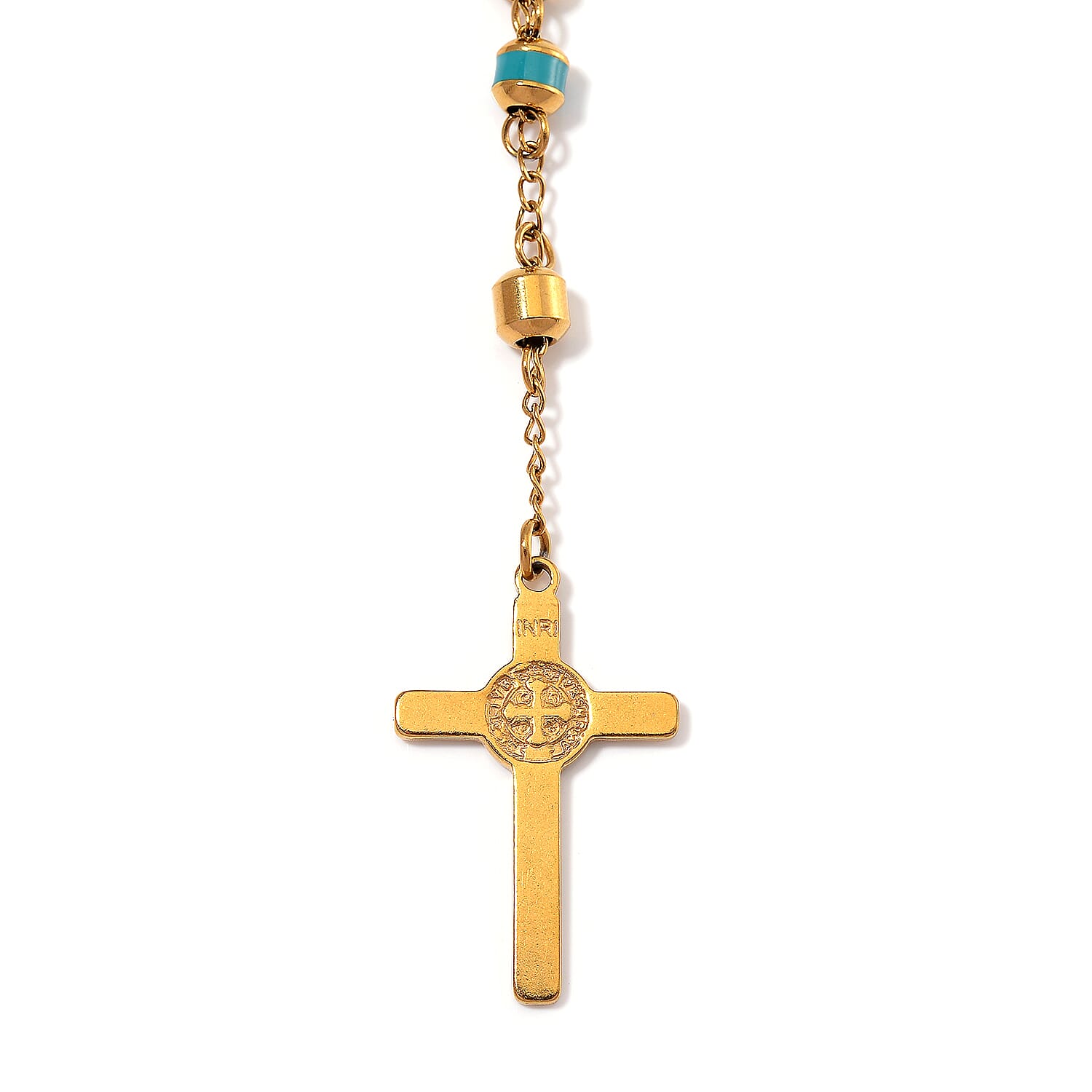 Close Out Deal- Blue Enamel Necklace (Size - 26) in Yellow Tone 7853877 3