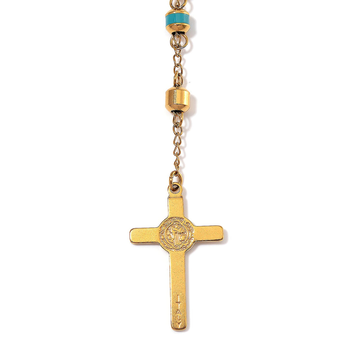 Close Out Deal- Blue Enamel Necklace (Size - 26) in Yellow Tone 7853877 6
