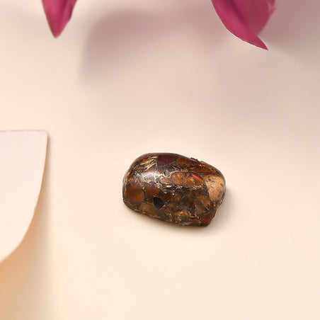 A-Grade Fire opal Matrix Loose Gemstone in Cushion Shape (14x10mm) 5.01 ct. 8025877 2