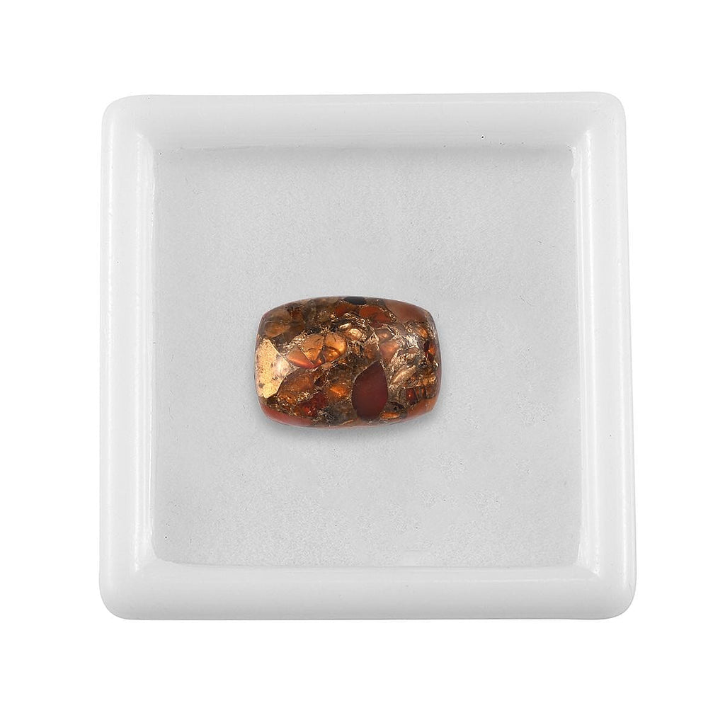 Fire Opal Matrix Cushion Shape Gemstone 5.01 Ct