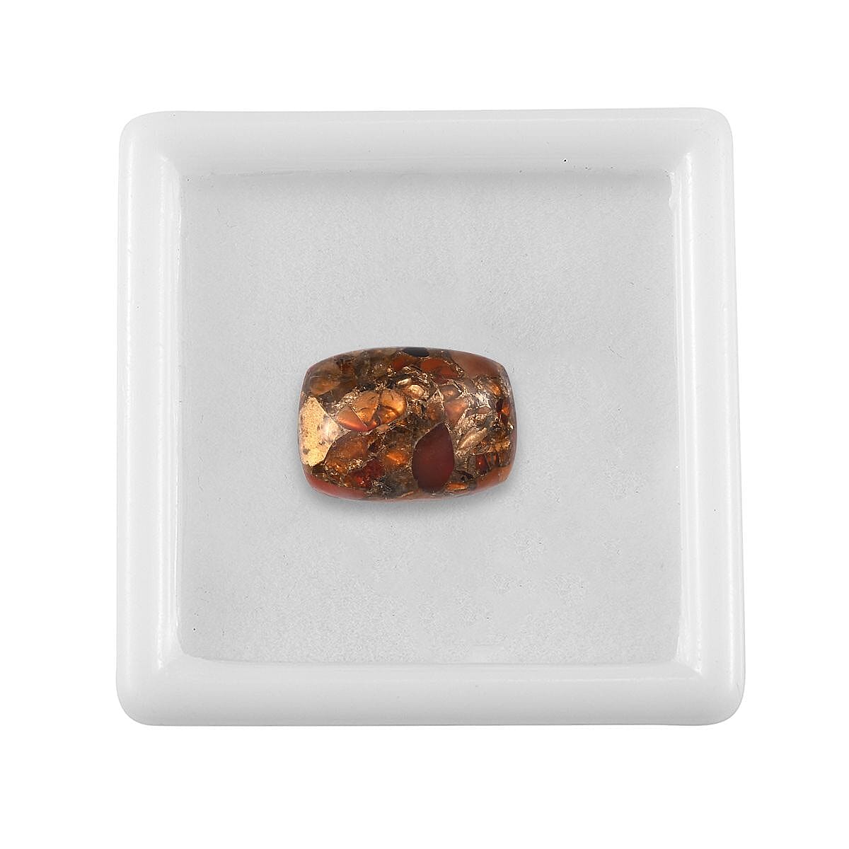 A-Grade Fire opal Matrix Loose Gemstone in Cushion Shape (14x10mm) 5.01 ct. 8025877 3