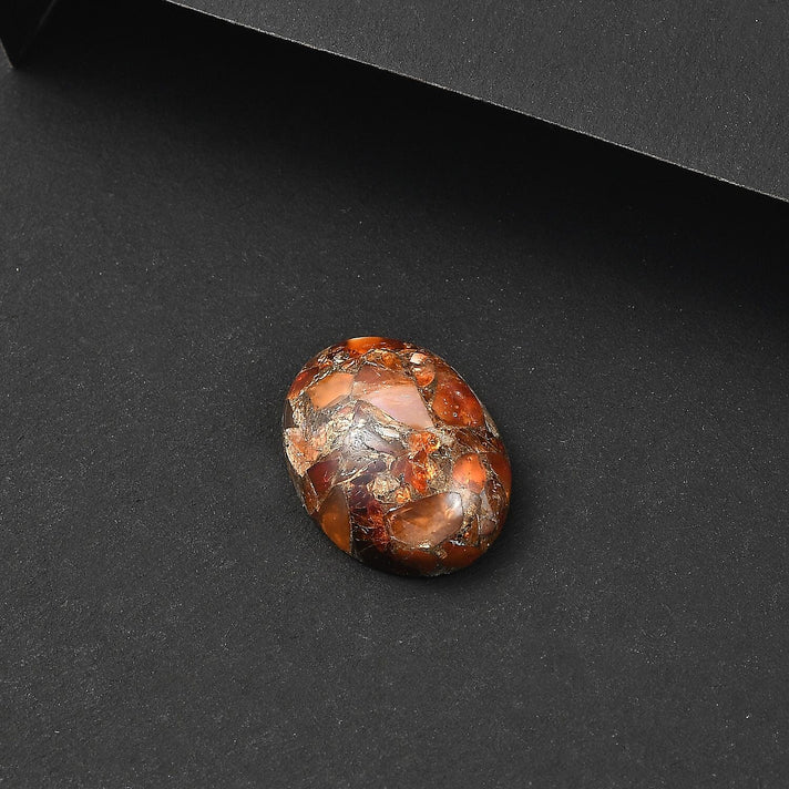 A-Grade Fire opal Matrix Loose Gemstone in Oval Shape (18x13mm) 8.01 ct. 8025875 2