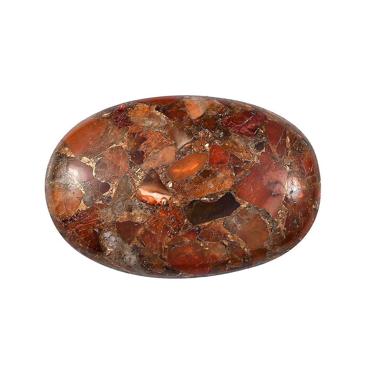 A-Grade Fire opal Matrix Loose Gemstone in Oval Shape (30x20mm) 23.22 ct. 8025874 0