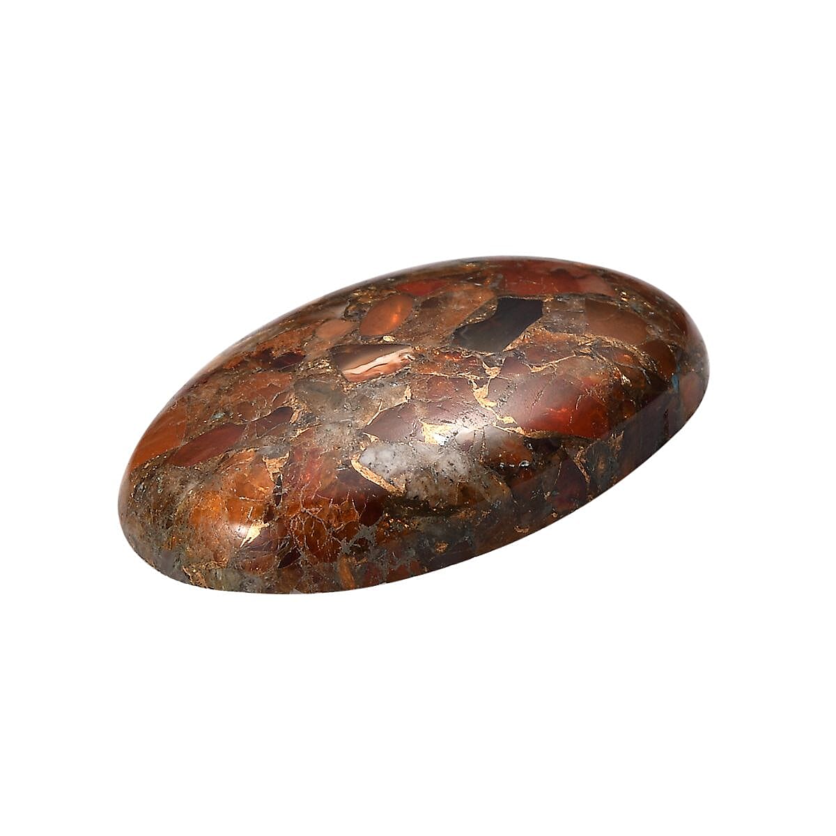 A-Grade Fire opal Matrix Loose Gemstone in Oval Shape (30x20mm) 23.22 ct. 8025874 2