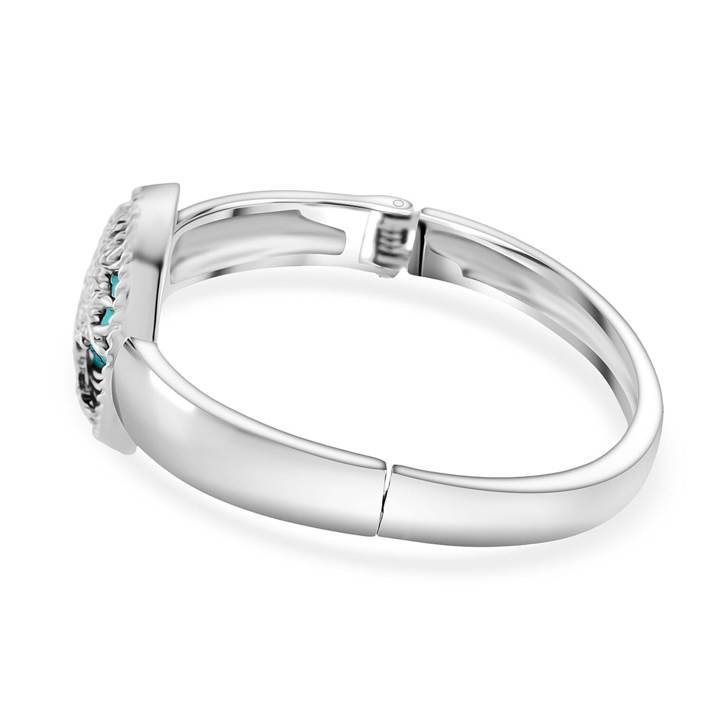 Tree of Life Collection - Blue Sandstone Cuff Bangle (Size 7.5)