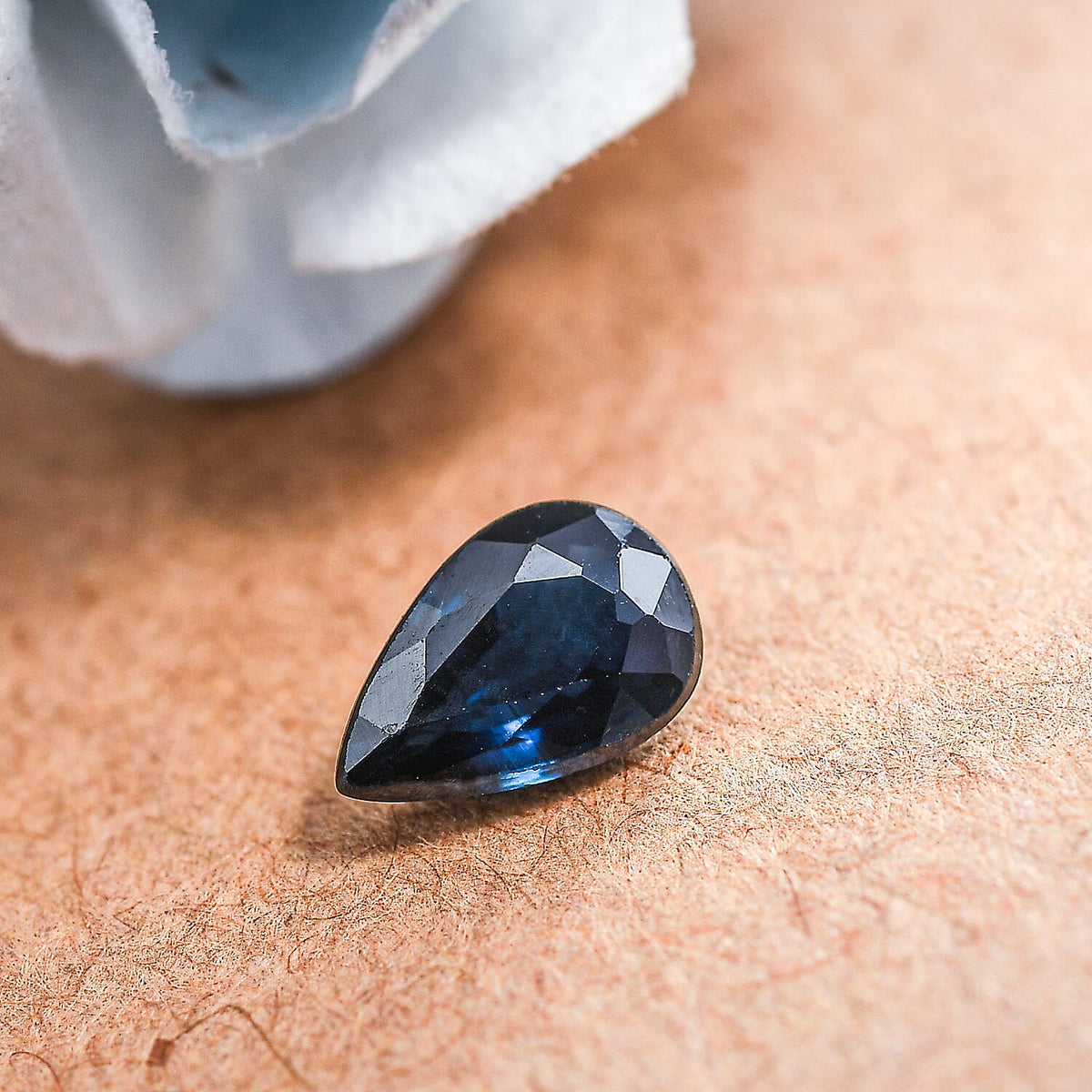 0.50 Ct. Blue Sapphire Loose Gemstone in Pear Shape 8070613 1