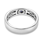 Masoala Sapphire (FF) in Platinum Overlay Sterling Silver Ring