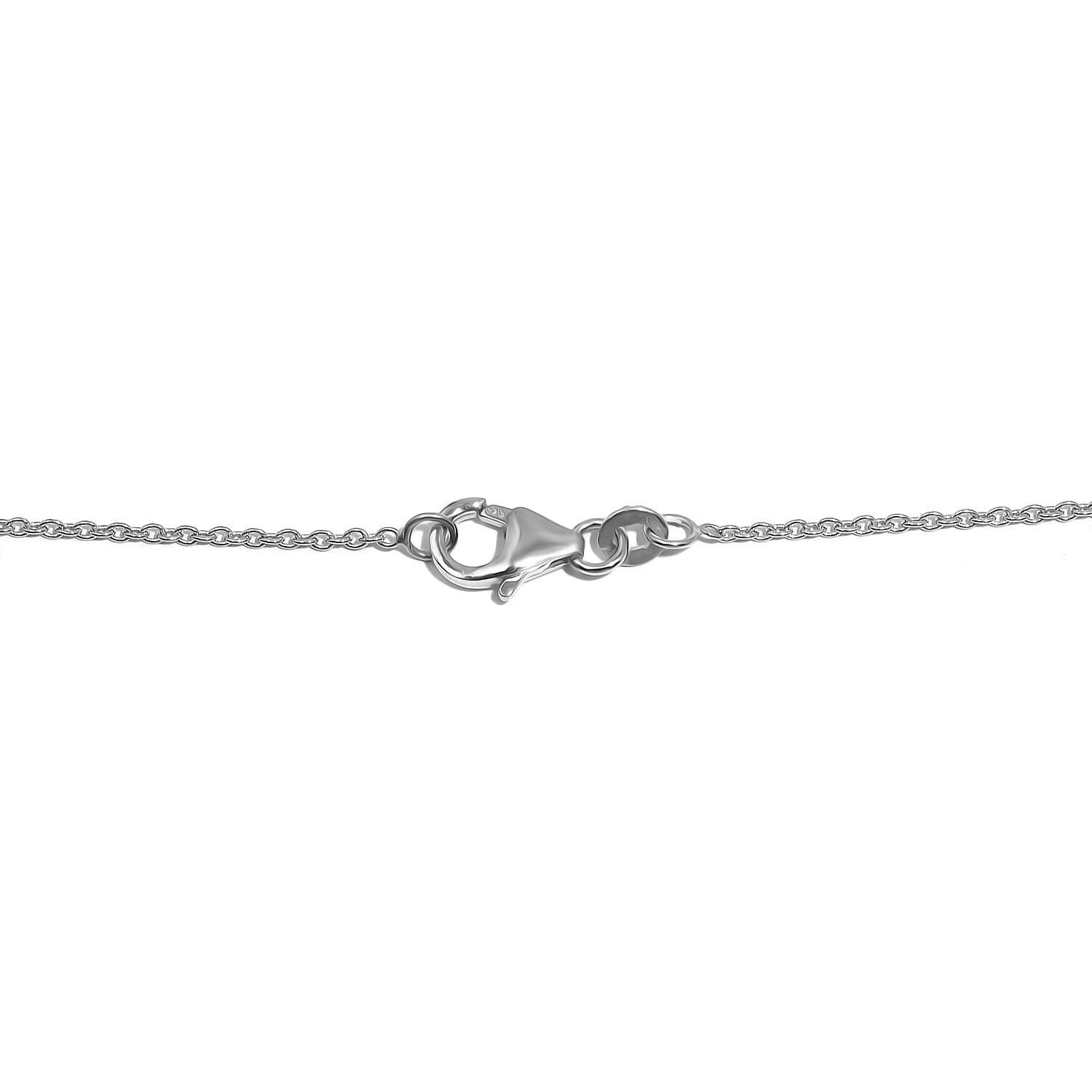 Blue Topaz Necklace (Size - 20) in Rhodium Overlay Sterling Silver 19.00 Ct. 8037250 4