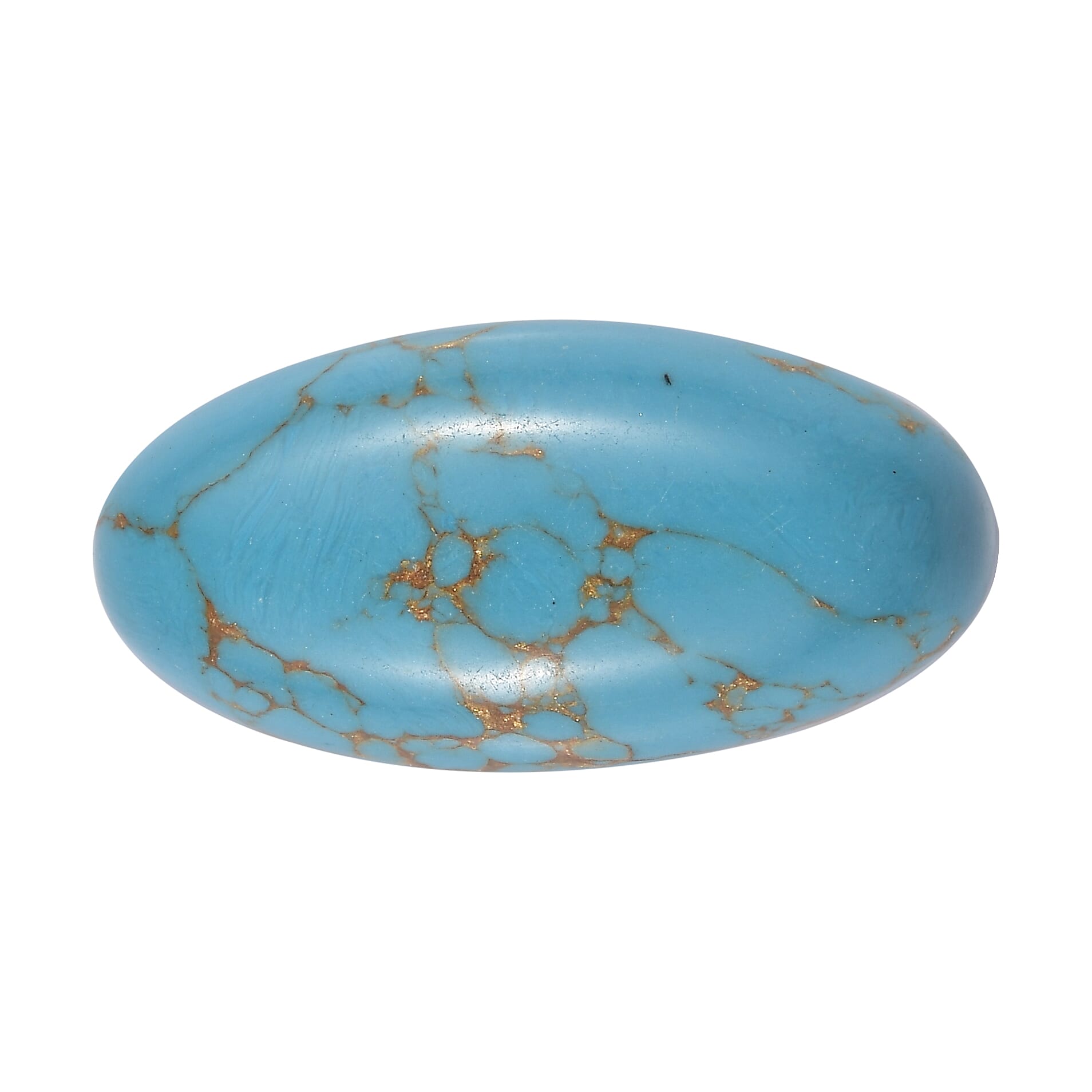 6.75 Ct. Blue Turquoise Loose Gemstone in Oval Shape 8063802 0
