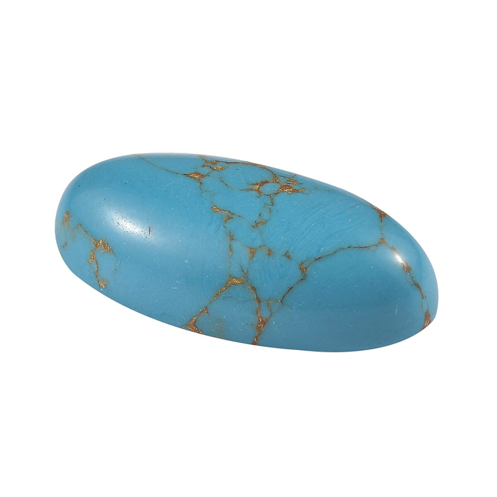 Blue Turquoise Oval Shape Gemstone 6.75 Ct.