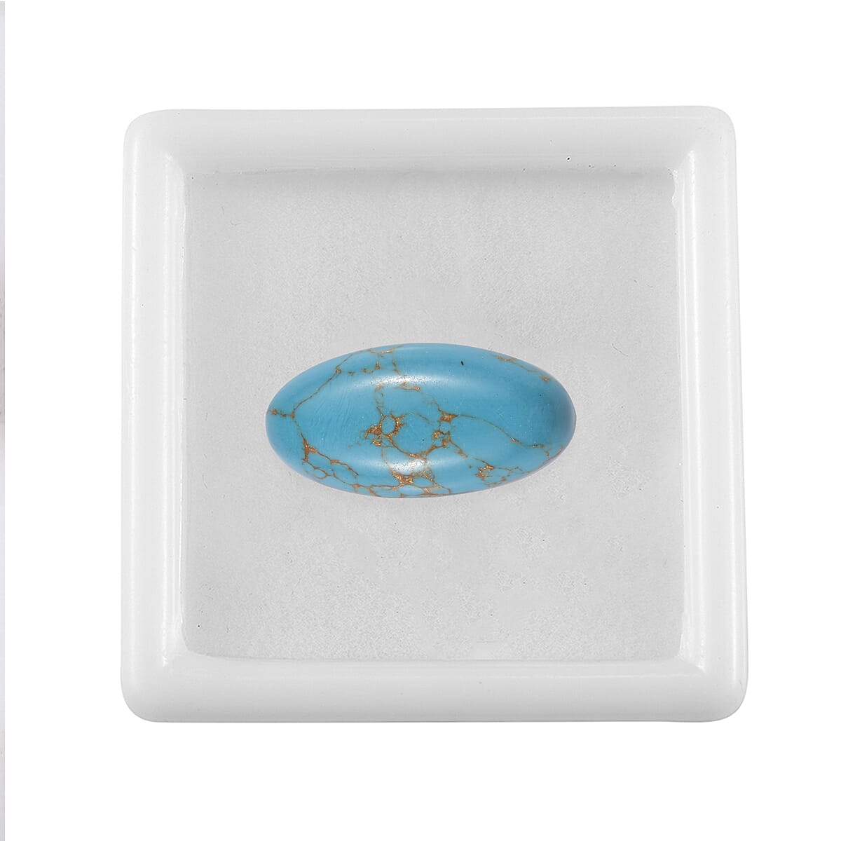 6.75 Ct. Blue Turquoise Loose Gemstone in Oval Shape 8063802 3