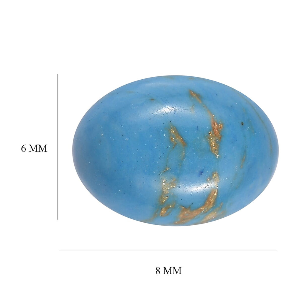 Blue Turquoise Oval Shape Gemstone 1.07 Ct.