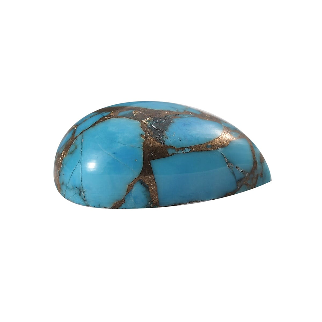 Blue Turquoise Pear 14x10 mm