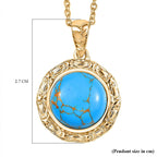 Tucson Find- Blue Turquoise Pendant with Chain (Size 20) 5.84 Ct.