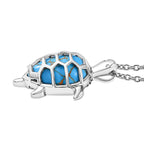 Tucson Find- Blue Turquoise Pendant with Chain (Size 20) 5.19 Ct.