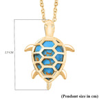 Tucson Find- Blue Turquoise Pendant with Chain (Size 20) 5.19 Ct.