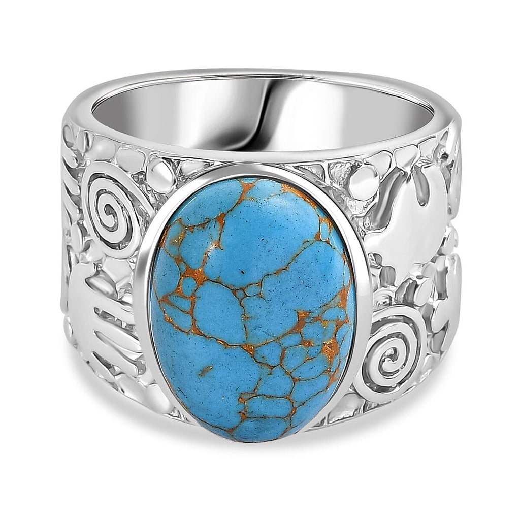 Blue Turquoise Ring 5.49 Ct.
