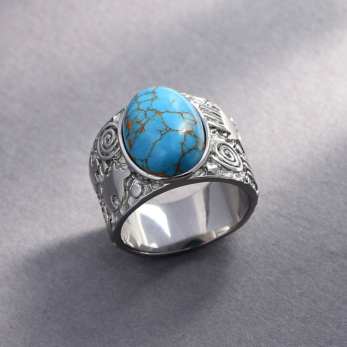 Blue Turquoise Ring 5.49 Ct. 8055689 1