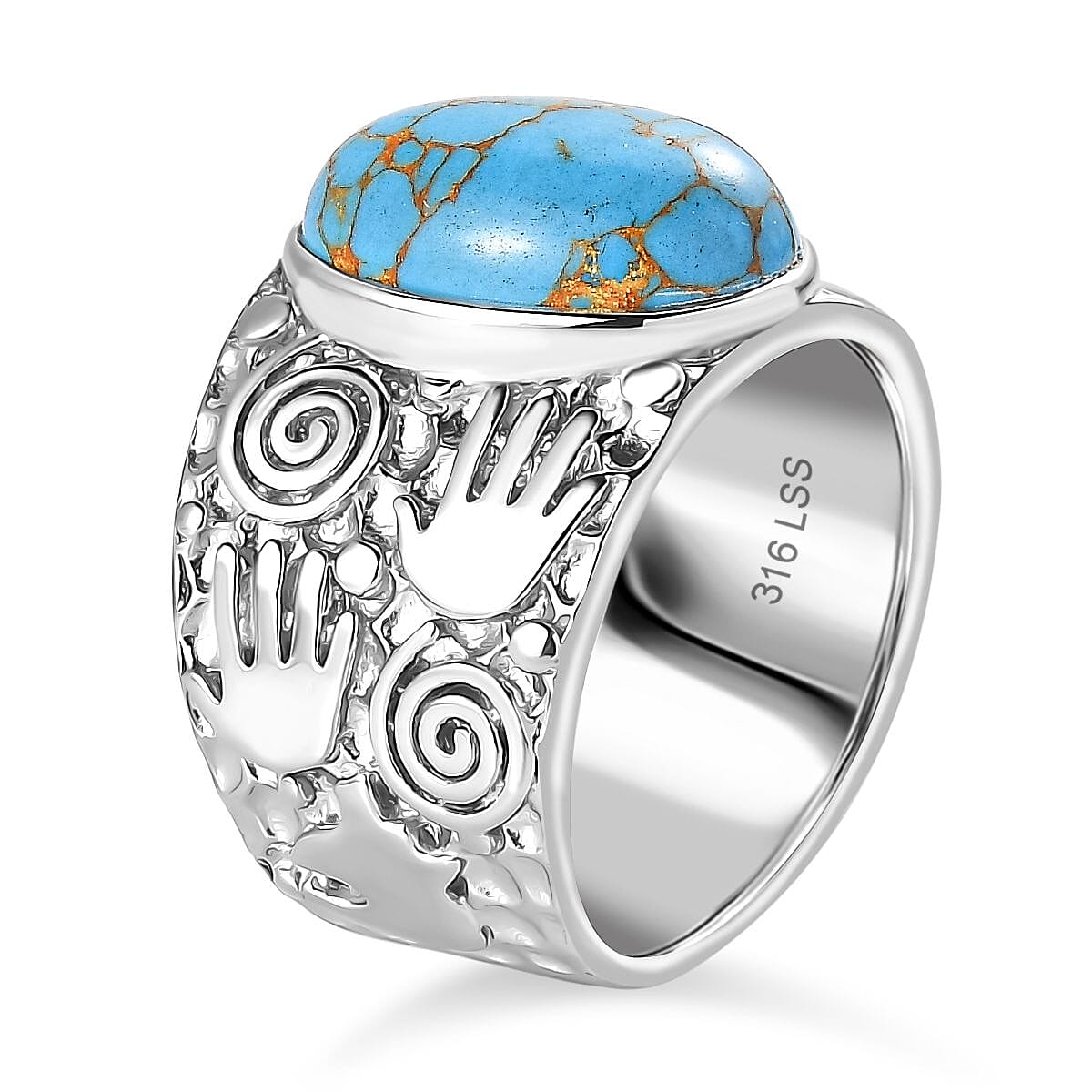 Blue Turquoise Ring 5.49 Ct. 8055689 3