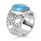Blue Turquoise Ring 5.49 Ct.