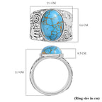 Blue Turquoise Ring 5.49 Ct.