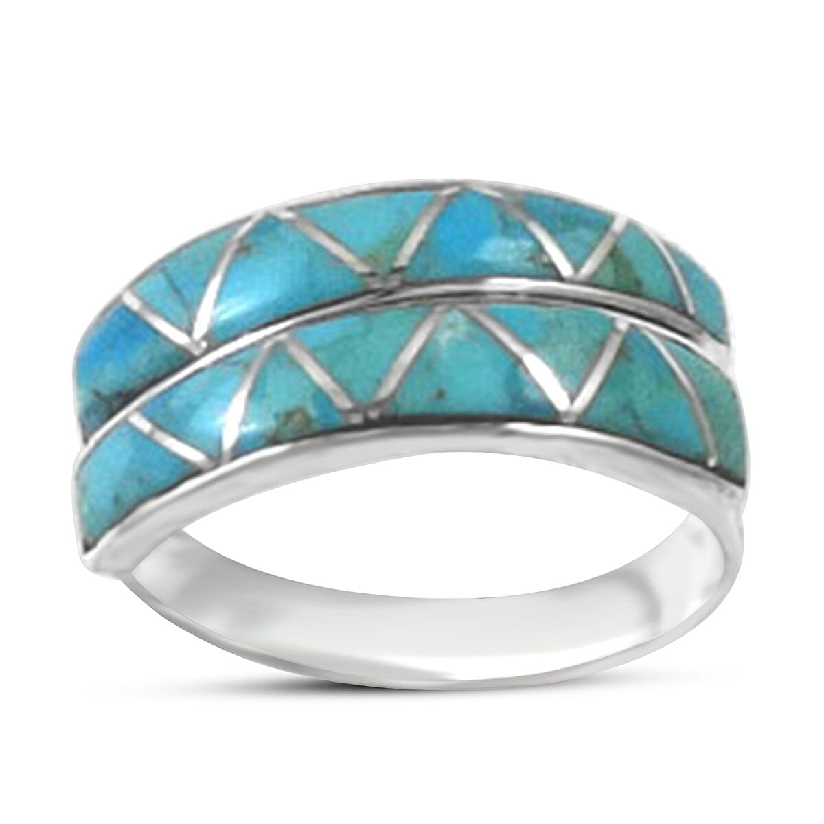 Santa Fe Collection 1.7 Ct. Blue Turquoise Ring in Sterling Silver 8214923 0
