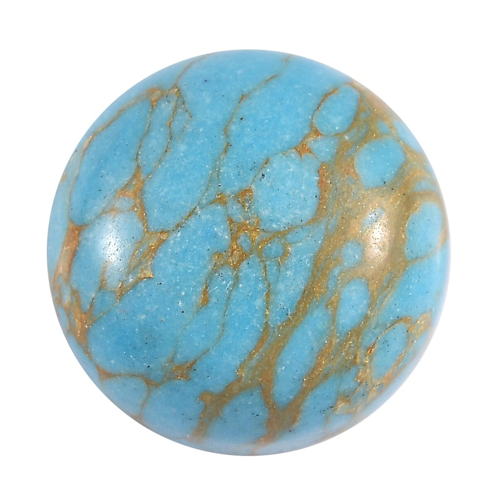 Blue Turquoise Round Shape Gemstone 3.34 Ct.