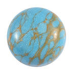 Blue Turquoise Round Shape Gemstone 3.34 Ct.