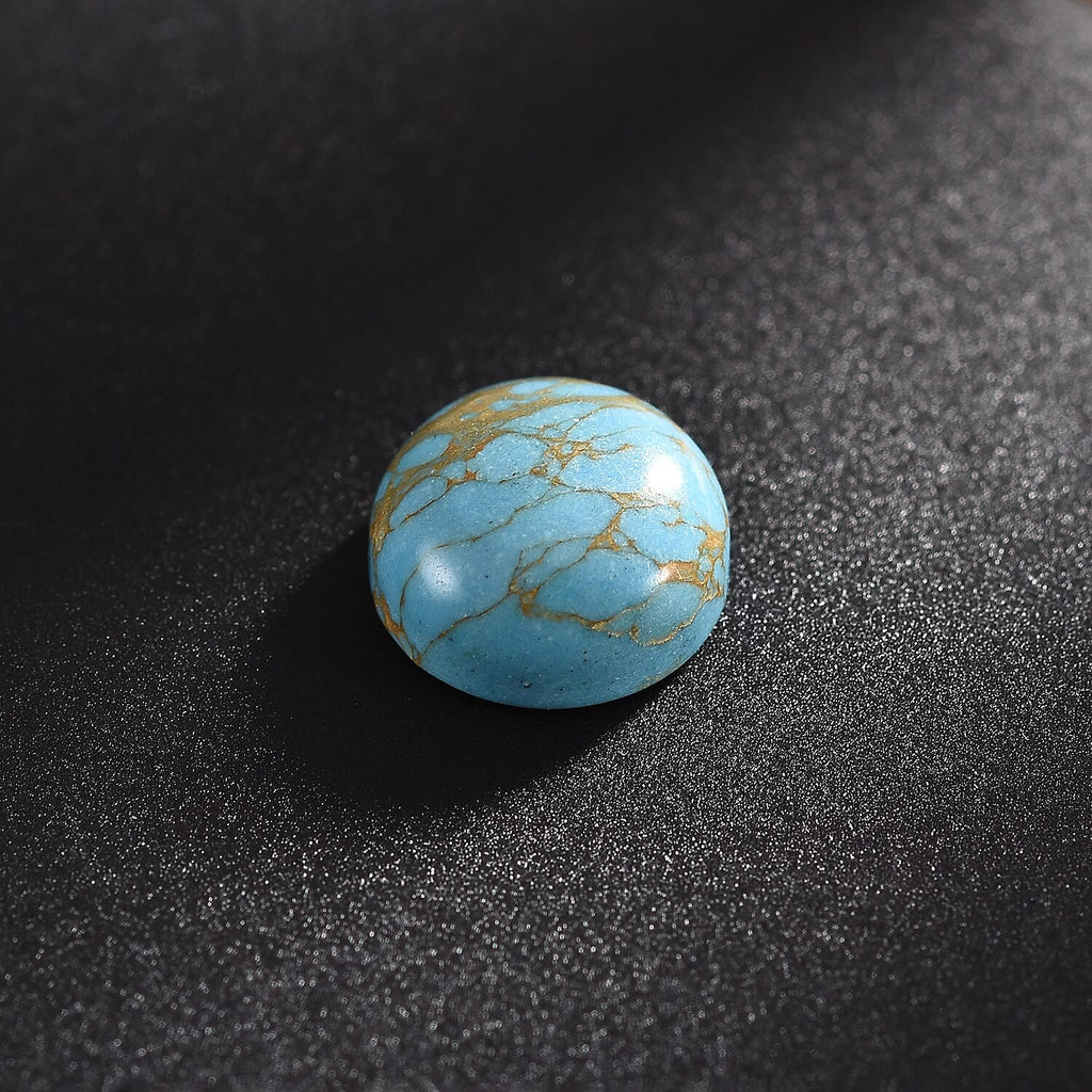 Blue Turquoise Round Shape Gemstone 3.34 Ct.