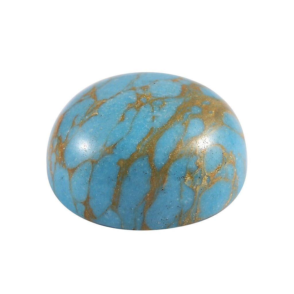 Blue Turquoise Round Shape Gemstone 3.34 Ct.